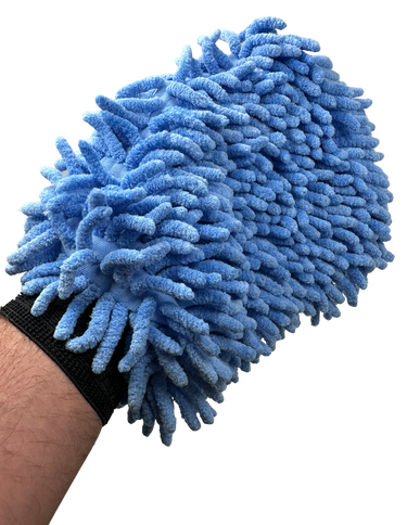 Mikrofaser-Handschuh blau